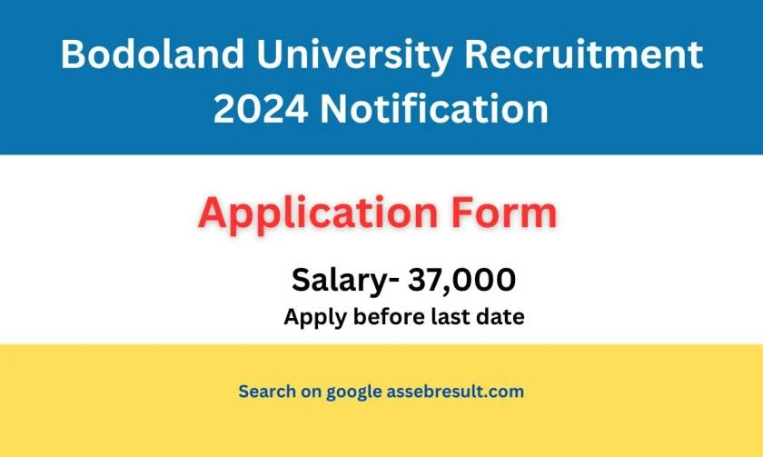 Bodoland University Recruitment