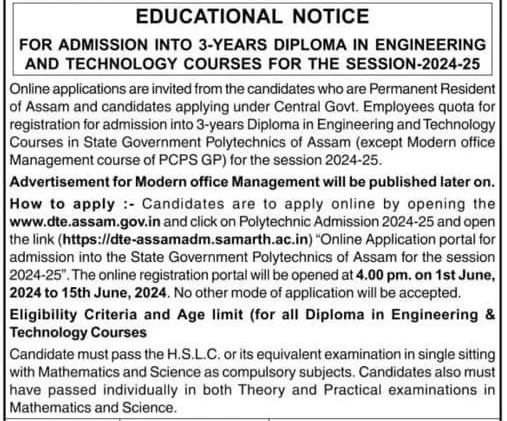 3 years diploma in engineering